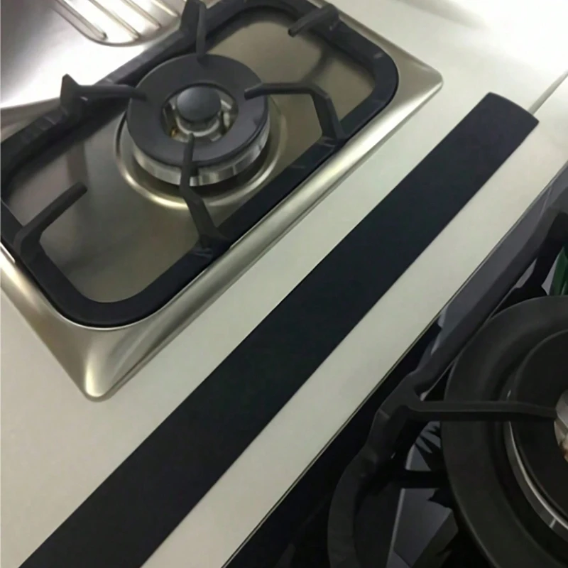 High Temperature Resistant Kitchen Gap Strip Stain Resistant Gas Stove Sealing Silicone Flexible Stove Space Filling Material