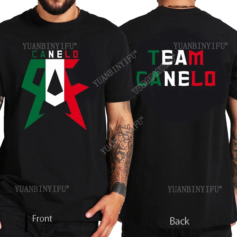 새로운 스타일 클래식 레저 Canelo Alvarez Boxinge 멕시코 국기 티셔츠 캐주얼 반소매 o 넥 유니섹스 셔츠 루즈