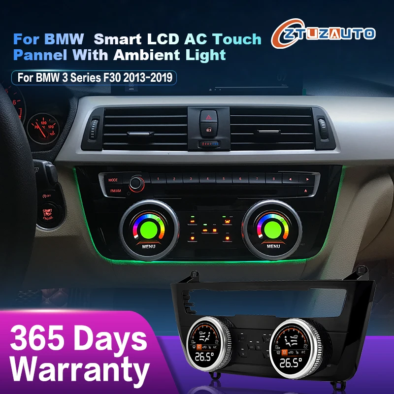 

Car AC Panel for BMW 3 Series F30 F31 F34 F35 2013-2019 Air Conditioning Control Touch LCD Climate Digital Screen Plug and Play