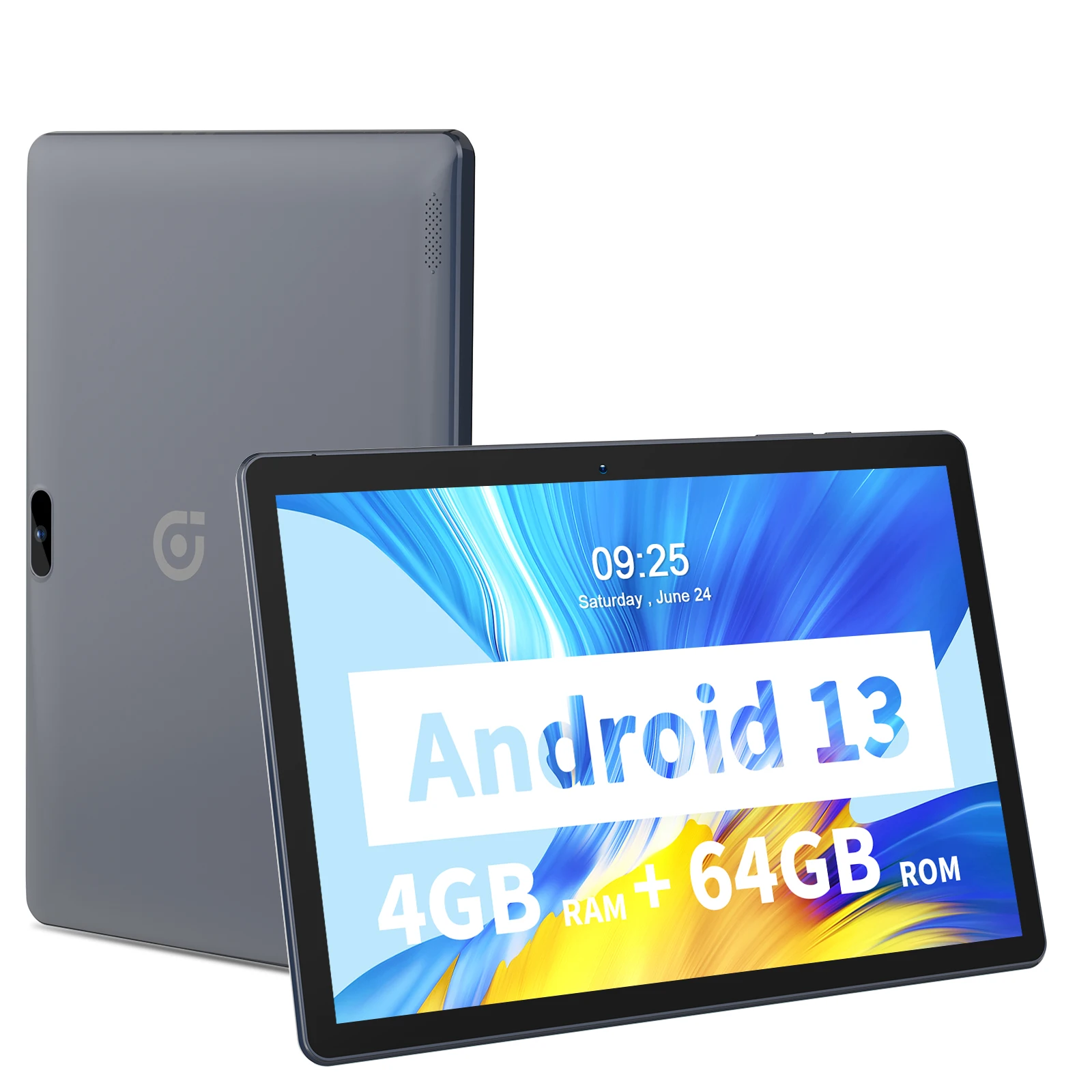 PRITOM 10 Inch Tablet PC with SIM Slot Android 13 64 GB Quad Core Touch Screen WiFi GPS Support 3G Phone Call 2