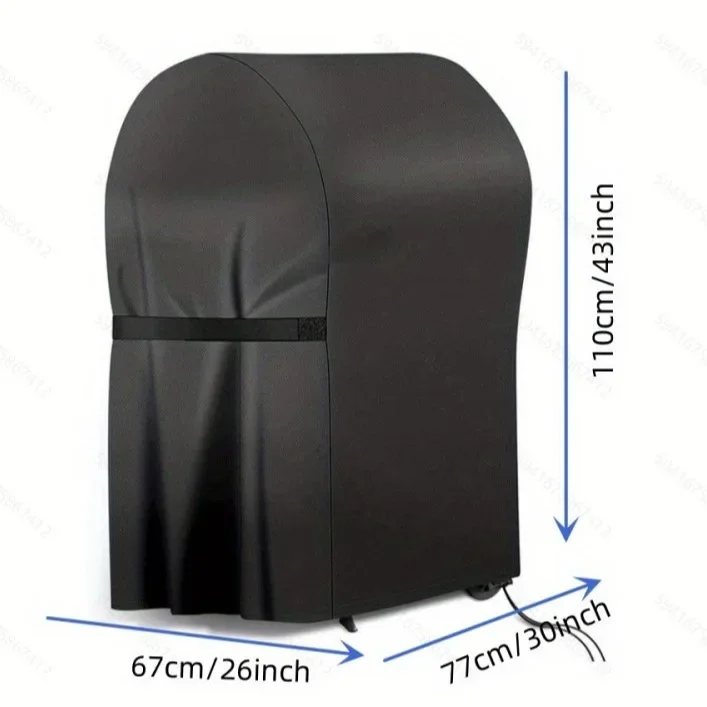 Dust-proof Waterproof Rain-proof and Sun-proof Cover Barbecue Oven Cover UV Resistant Heavy Duty Carbon BBQ Grill Cover 2