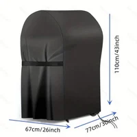 Dust-proof Waterproof Rain-proof and Sun-proof Cover Barbecue Oven Cover UV Resistant Heavy Duty Carbon BBQ Grill Cover 2