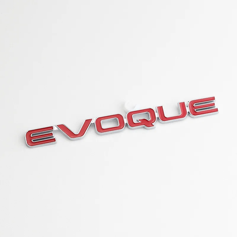 3d Metal Chrome Black Logo Evoque Emblem Car Letters Rear Trunk Badge Evoque Stickers Accessories