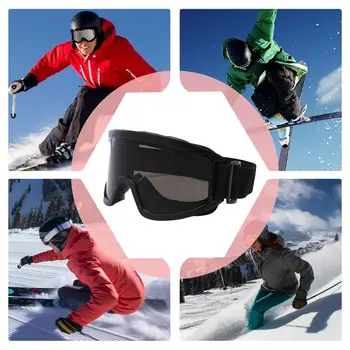 Skiing Goggles Windproof Cycling Motorcycle Goggles Winter Anti-Fog Snowboard Ski Glasses Ski Tactical Goggle outdoor sports 2