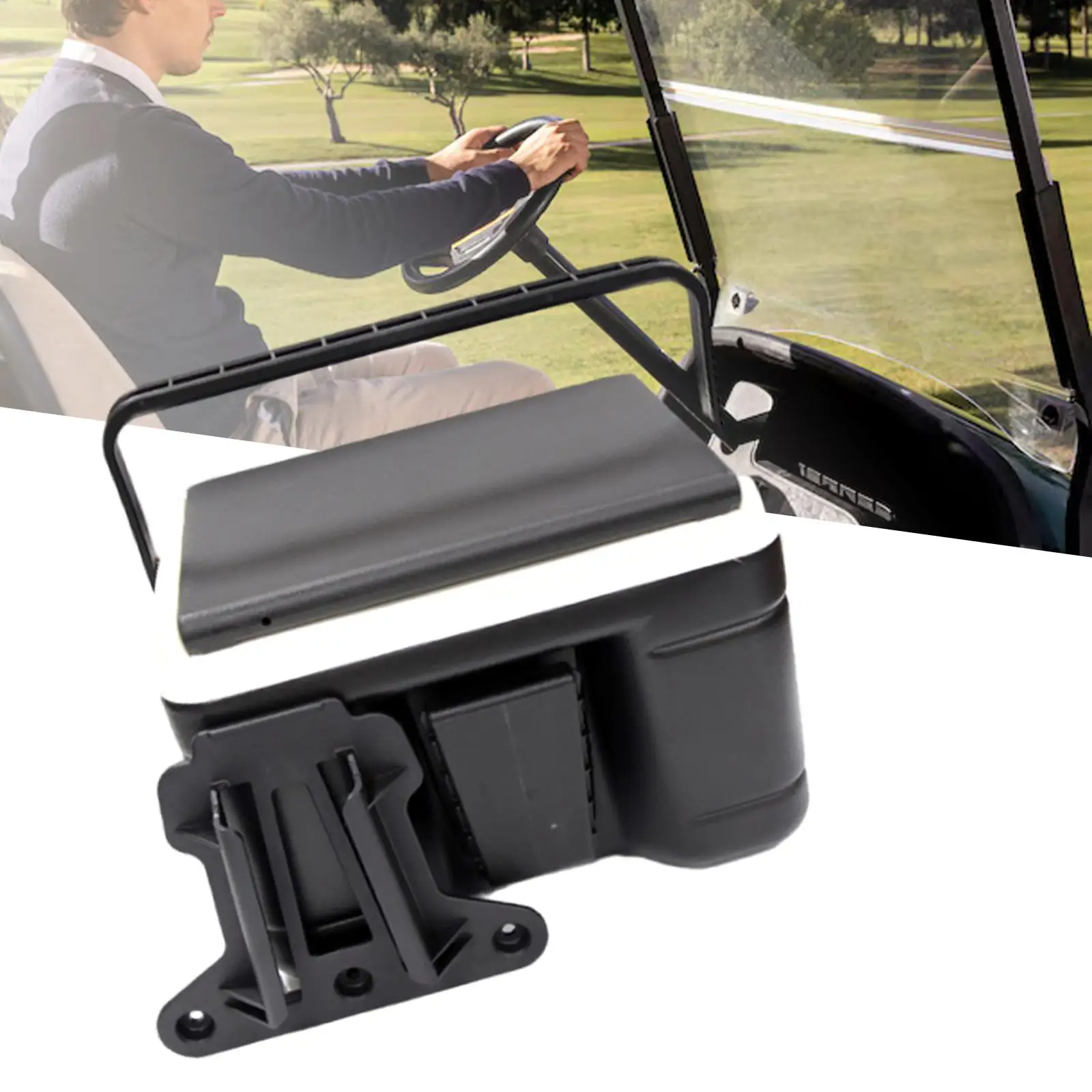 Golf Cart Cooler Carrier with Handle Car Refrigerator Drinking Bucket Beverage Box Portable Cooler Box for Sports Picnic Camping