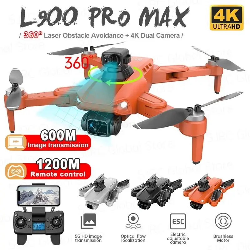 Складной Квадрокоптер L900 Pro SE Max, профессиональный Дрон с GPS, Wi-Fi, FPV камерой, L900 Pro SE, VS KF102 Max, игрушки