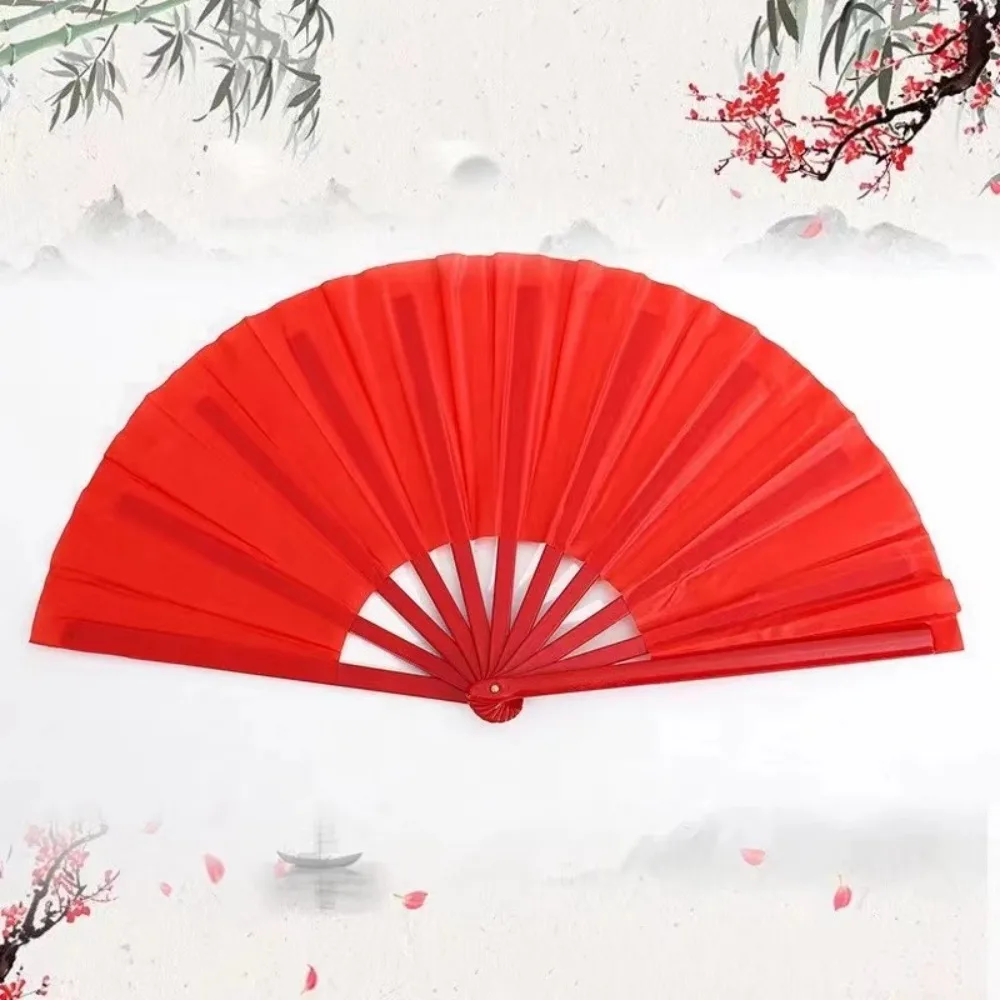 Bamboo Hands Fan Tai Chi Performance Fan Martial Arts Fan Kung Fu Fans Cosplay Fan Black Cover China Many Pattern 2