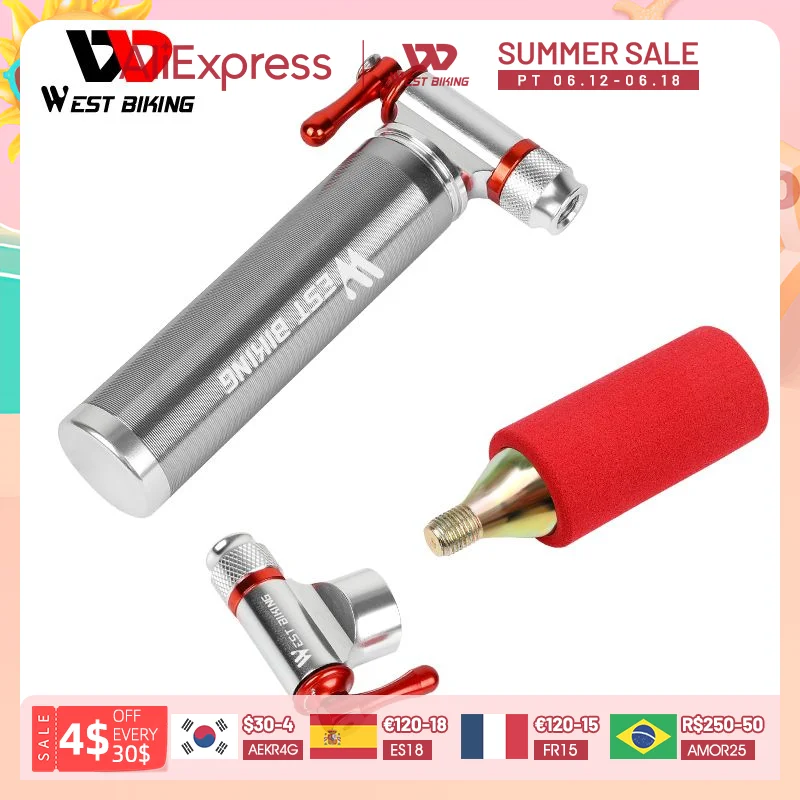 Bicycle Mini Pump Co2 Inflator Bicycle Co2 Cartridge Air Pump 30g