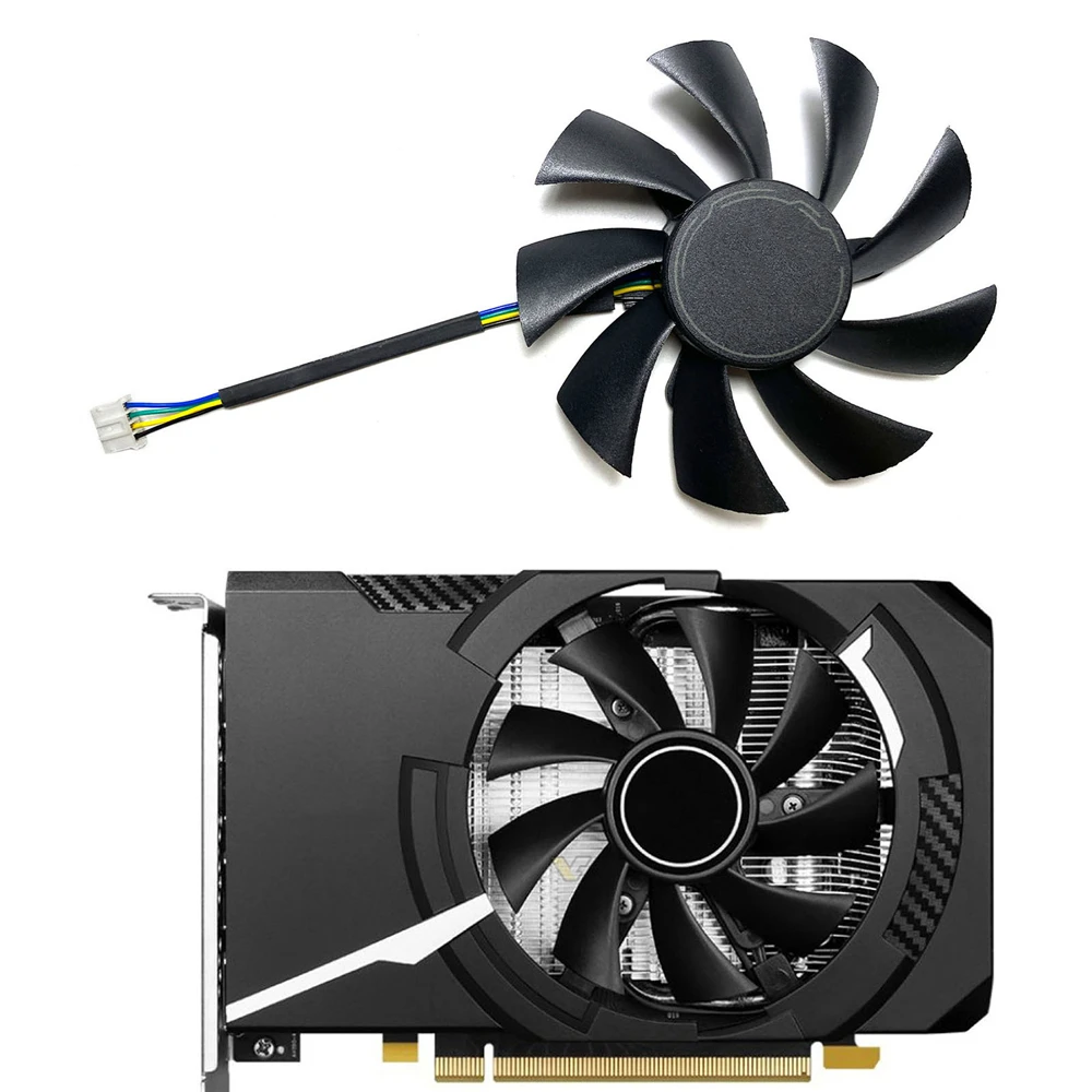 

1 шт., новый вентилятор охлаждения для видеокарты MSIRTX4060, 8,2 см