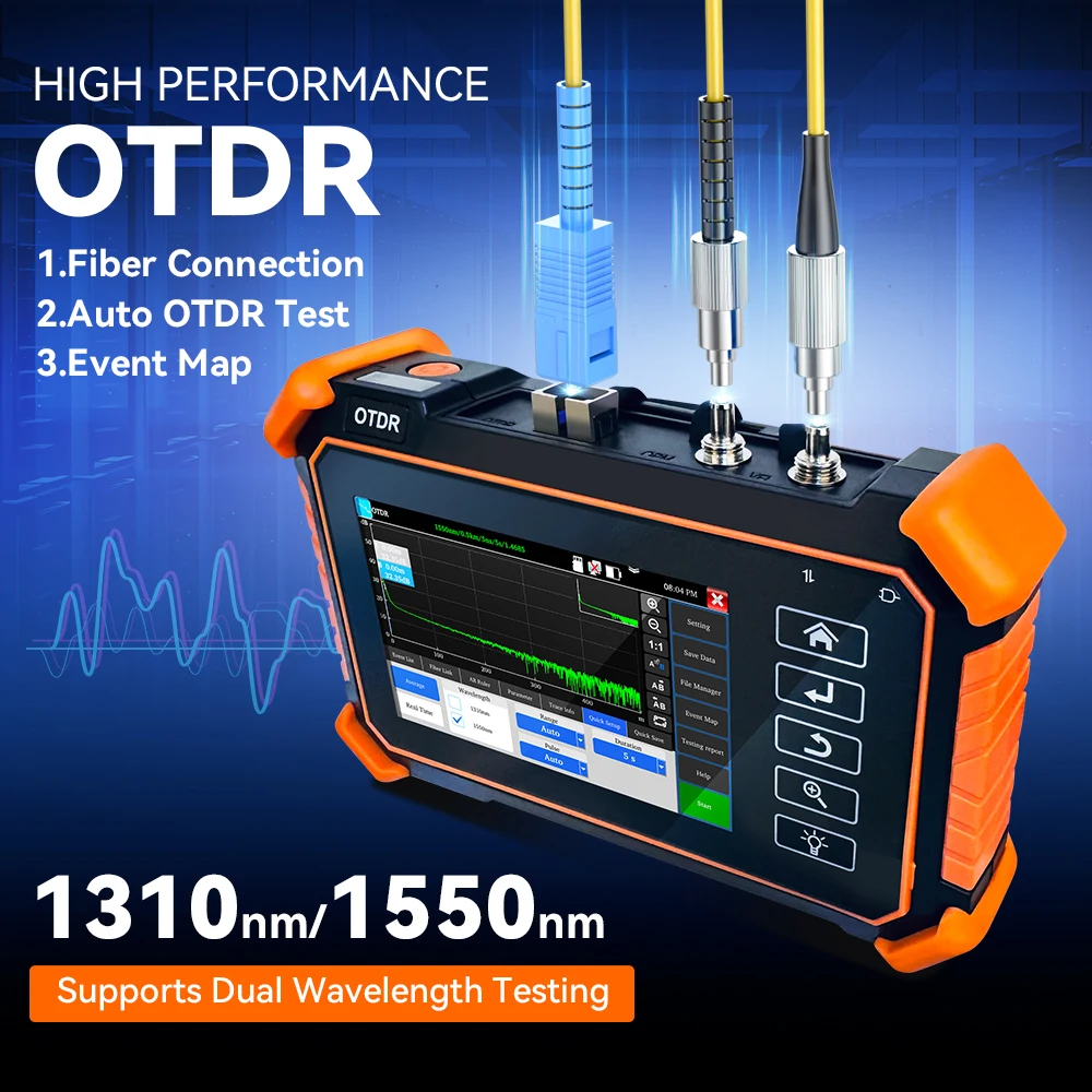 NOYAFA NF-983(MOT-31) Multi-function OTDR Optical Fiber + Network Cable Testing IP Scan Port Flashing and Other Network Tests.