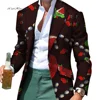 African Men Clothes Smart Causal Customized Slim Fit Fancy Suit Blazer Jackets Formal Coat Business Dashiki Party Wedding WYN530 3