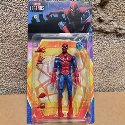 Super Legends Spider Man Articulated Action Figure with Replaceable Hands and Blister Card Packaging (A)