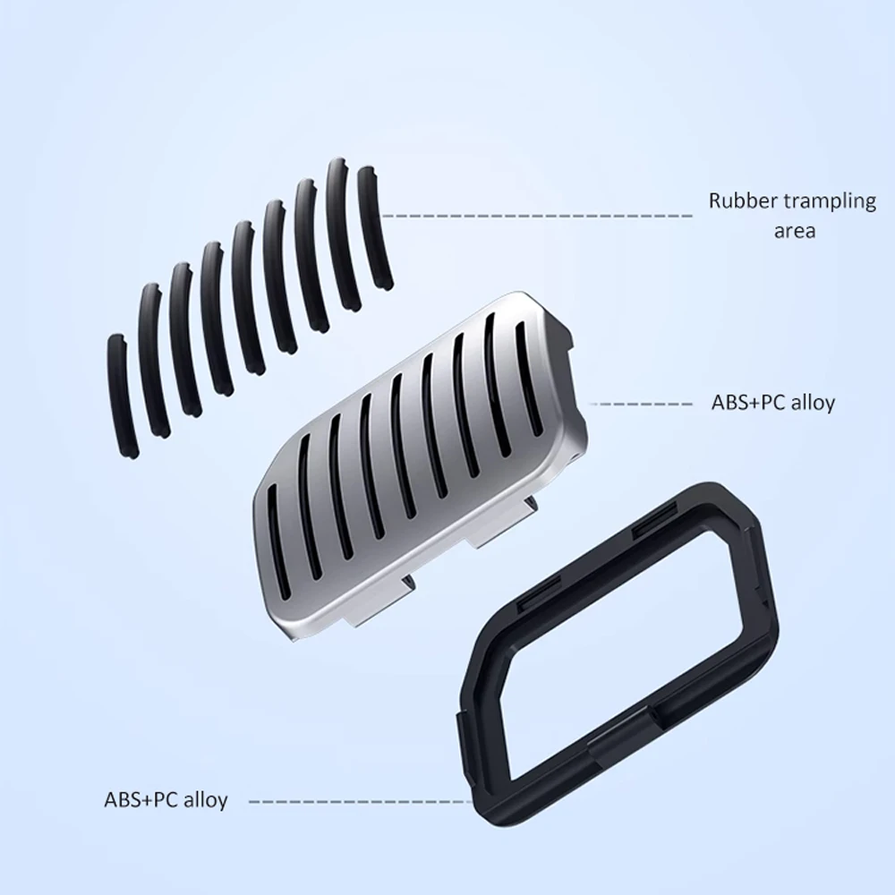 For Volkswagen Polo AW BZ VW Virtus ~ Car Brake Foot Pedals No Drilling Accelerator Pedal Pads Interior Parts Acessories
