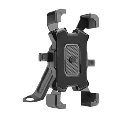 Universal Motorcycle and Bicycle Phone Holder with Rearview Mirror and Handlebar Mount (For Motor)