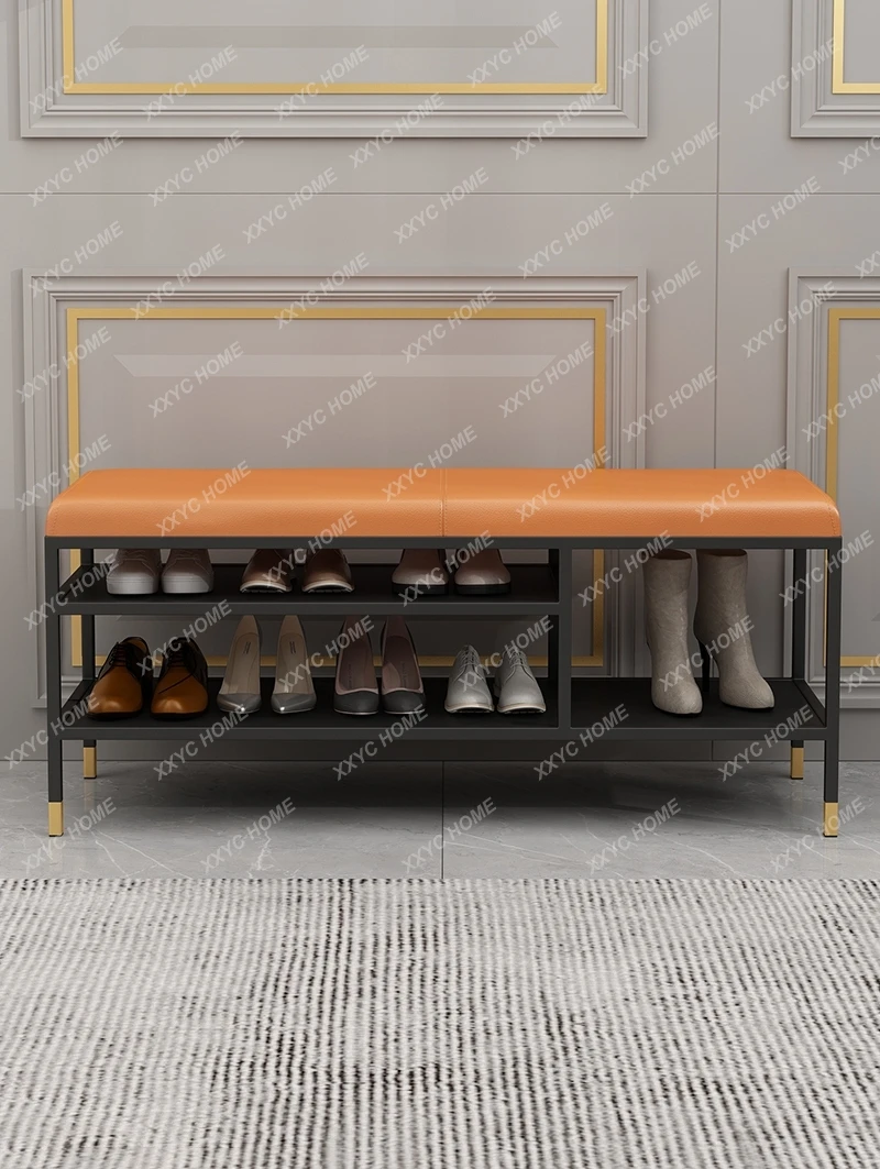 

Home Shoe Changing Stool Home Doorway Shoe Cabinet Integrated Creative Can Sit Footstool Entrance Stool