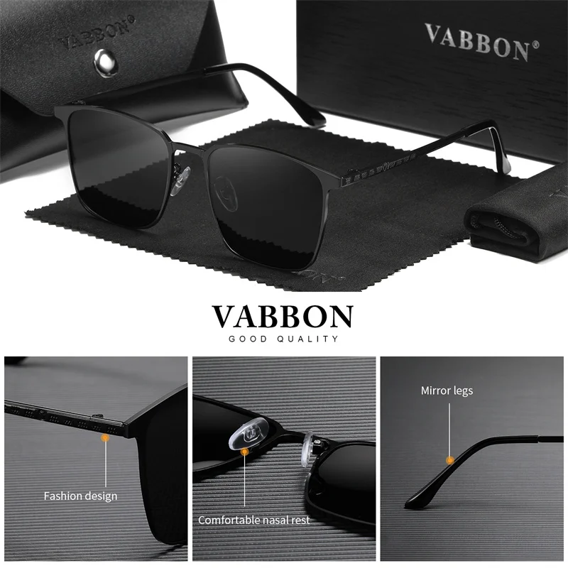 Polarized Sunglasses Vintage Sunglasses Driving Glasses Anti Glare Sunglasses Men Color-changing Retro-framed Glasses 9415