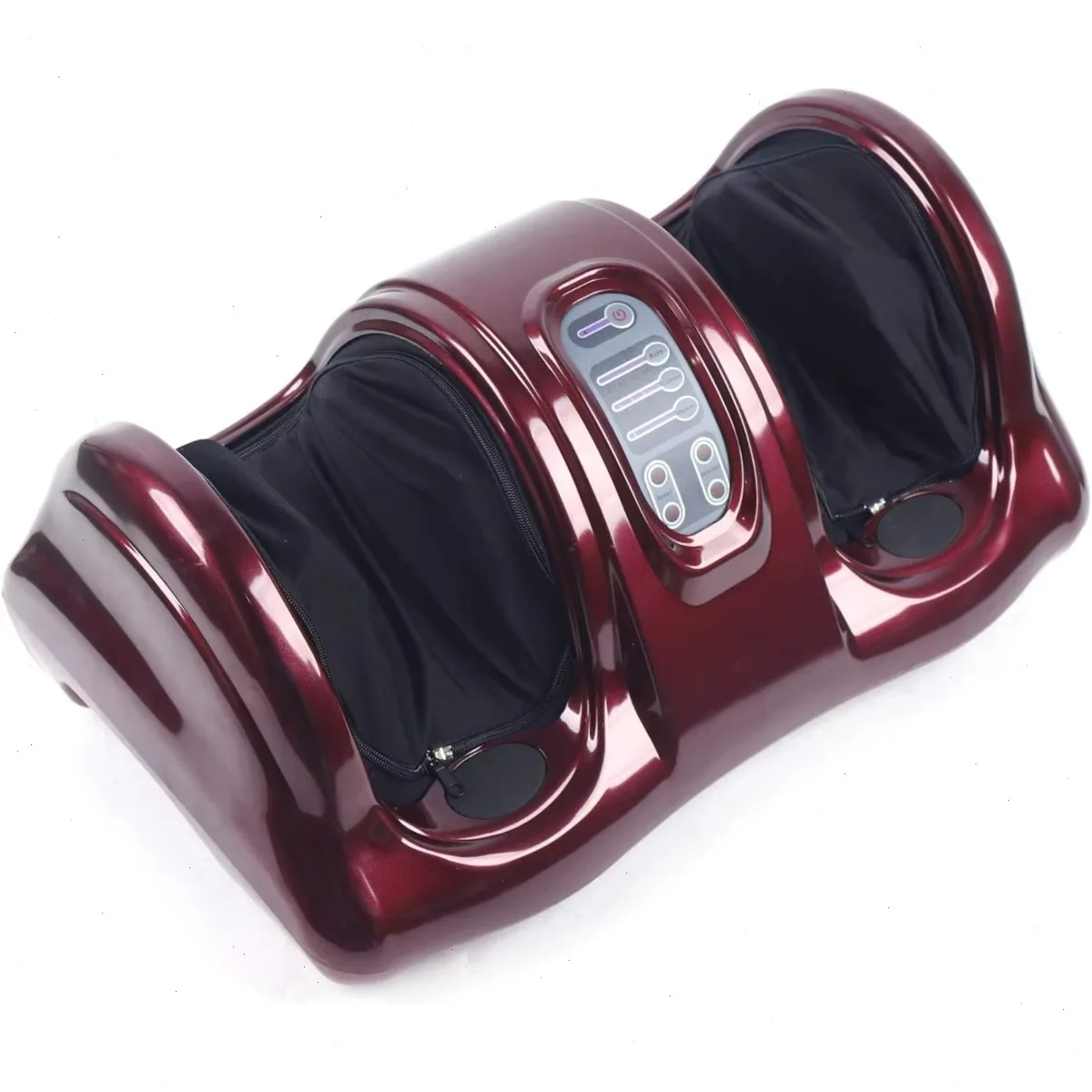 Fußmassagegerät, Rotes Elektrisches Fußmassagemaschine mit Fernbedienung, Roll- und Schabemodi, 3 Geschwindigkeitsstufen Einstellbar für den Heimgebrauch
