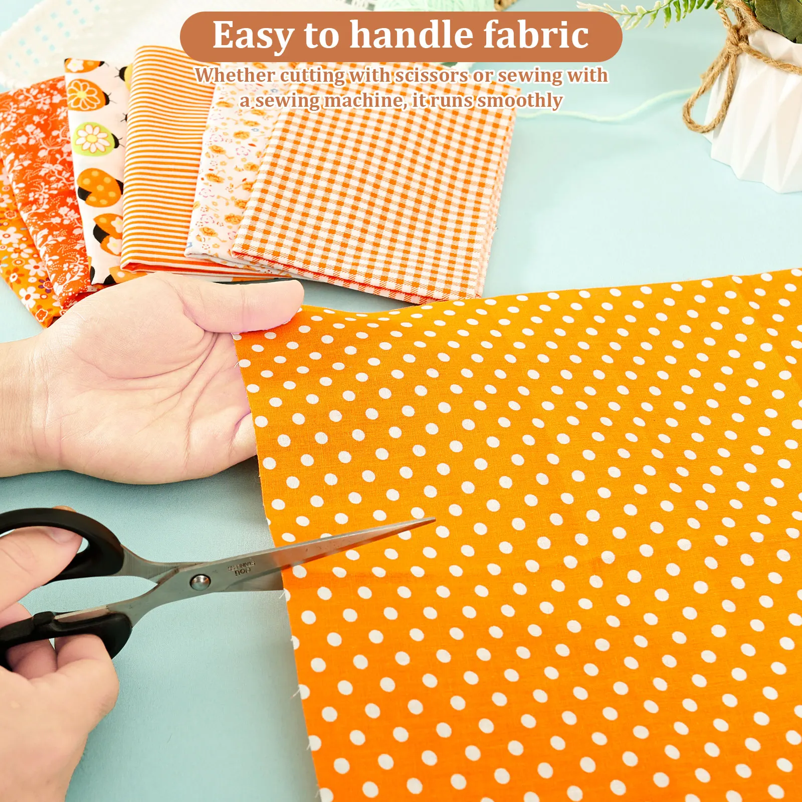 14/56Pcs Cotton Fabric Printed Cotton Fabric Sewing Soft Fabrics Bundle 25cm/50cm Quilting Fabrics for DIY Quilting Doll Clothes