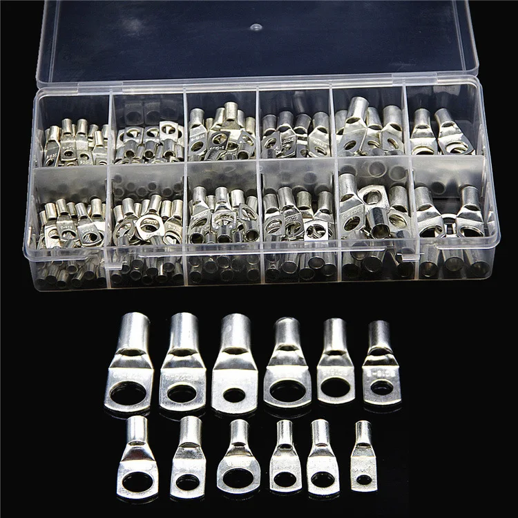 

Professional Manufacturer Direct Sales Customized SC Peek Copper Terminals 170PCS Boxed Ring-shaped Bare Press-fit Terminal Head