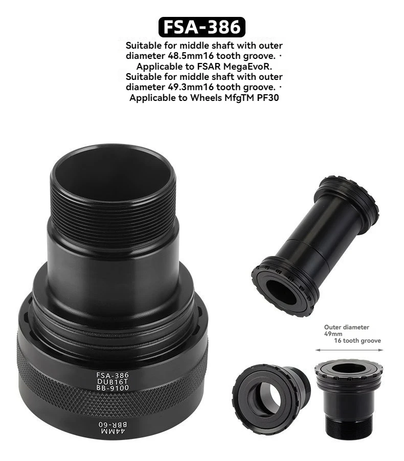 Description Picture 6 of item5 in 1 Bottom Bracket Tool TL fc24 fc25 DUB BBR60 BB93 Mega evo BB52 BSA30 BB386 Installation Tool Remover Repair key Cups