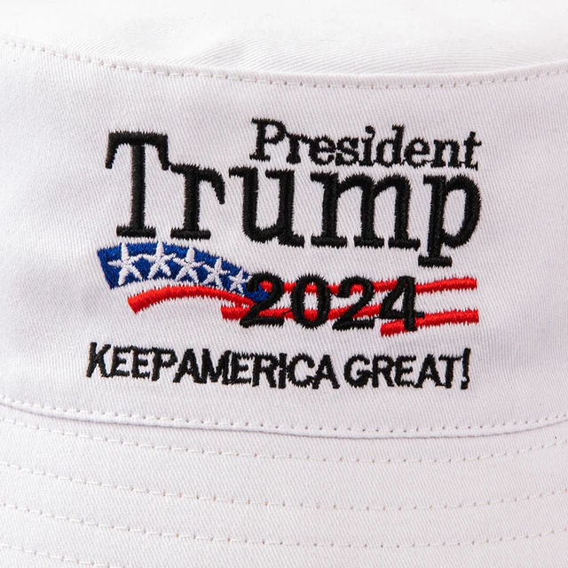 Trump 2024 Bucket Hat Keep America Great Embroidered Bucket Cap Breathable Outdoor Fishing Cap Fisherman Hat for Men Women 5