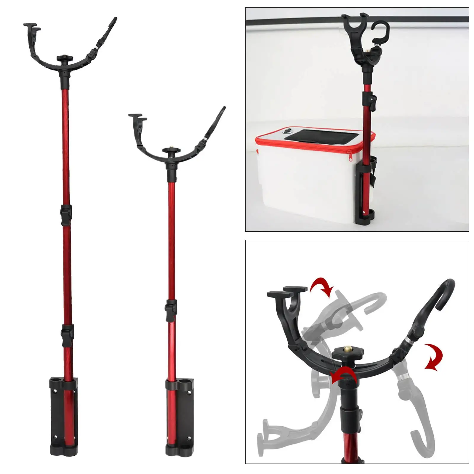 3in1FishingRodHolderFishPoleStandBracketSupportFishing