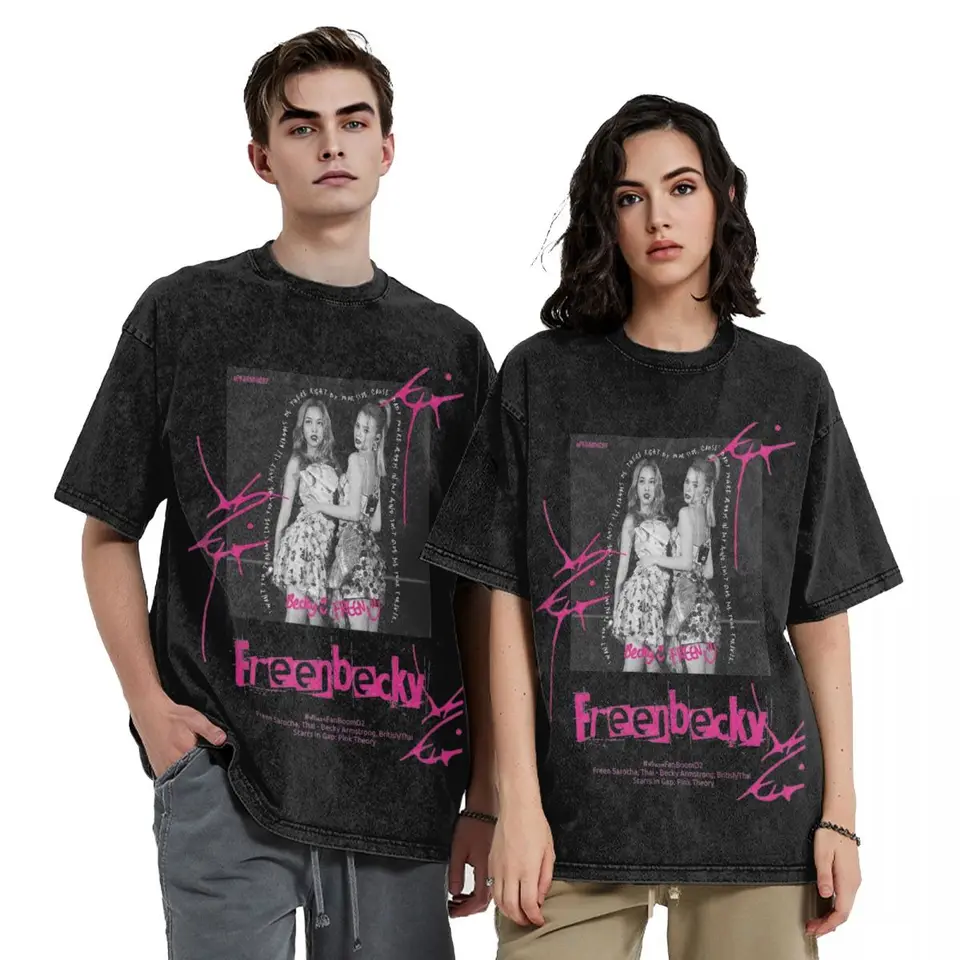 Vintage Washed T-Shirt Freenbecky Thai Actor Simple T Shirts