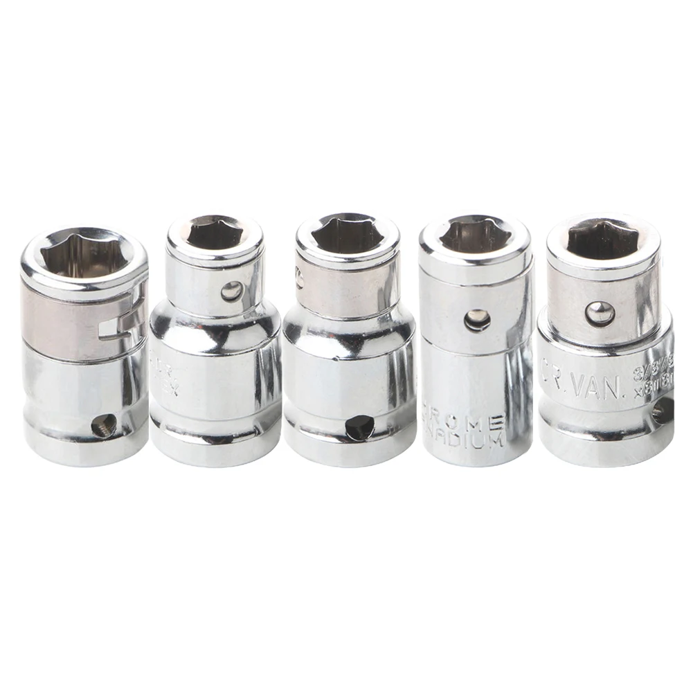 Hex Socket Bit Chamfer Converter 1/4 3/8 1/2 Square Drive To 1/4 Screwdriver Bit Adapter For Rachet Wrench Repairing Hand Tools 2