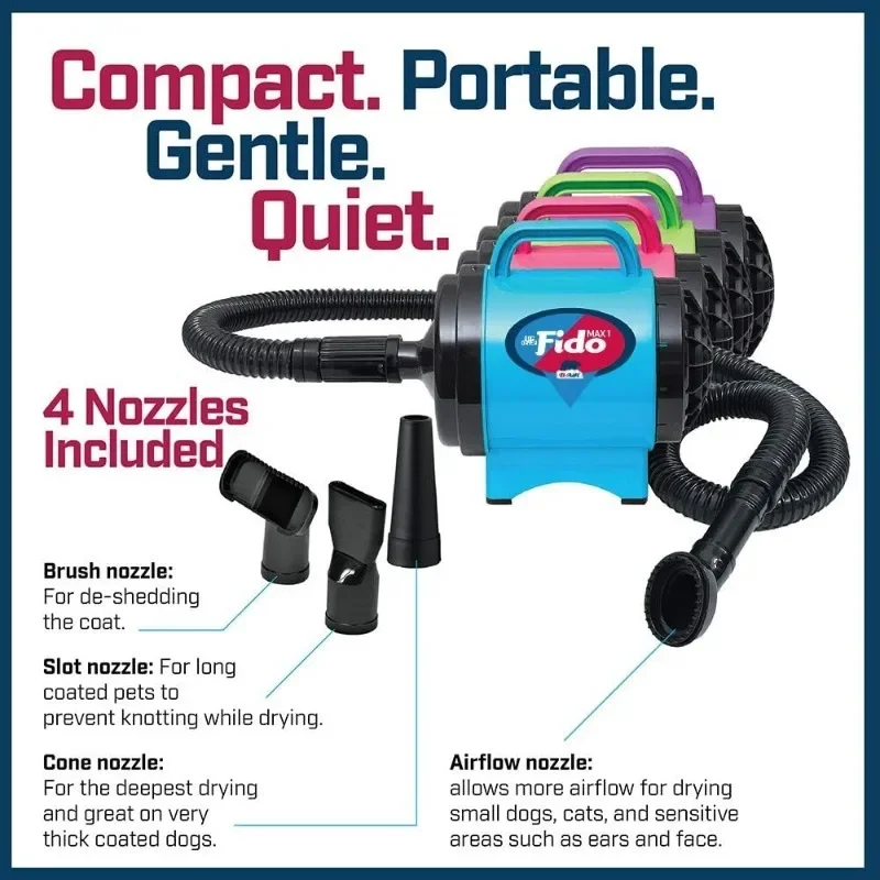 High quality.Fido Max 1 Dog Dryer - Premier Grooming Collection, Hot Pink 3
