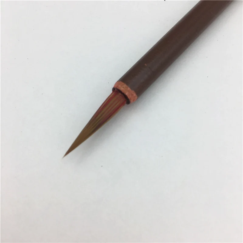 10PCS Xiaokai Calligraphy Brush Pen Chinese Painting Brush Weasel Hair Regular Script Writing