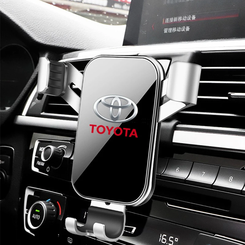 Car Gravity Phone Holder Air Vent Clip Mount Mobile Cell Stand Smart phone GPS Holder For Toyota Camry Corolla C-hr Rav4 Yaris