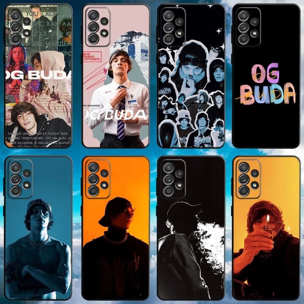 O-Og-Buda Russia Custodia Per Telefono Rapper Per Samsung S21,S22 Ultra,S20,S30 Plus,S22 Plus,S23,S30 Ultra 5G Cover Nera Morbida