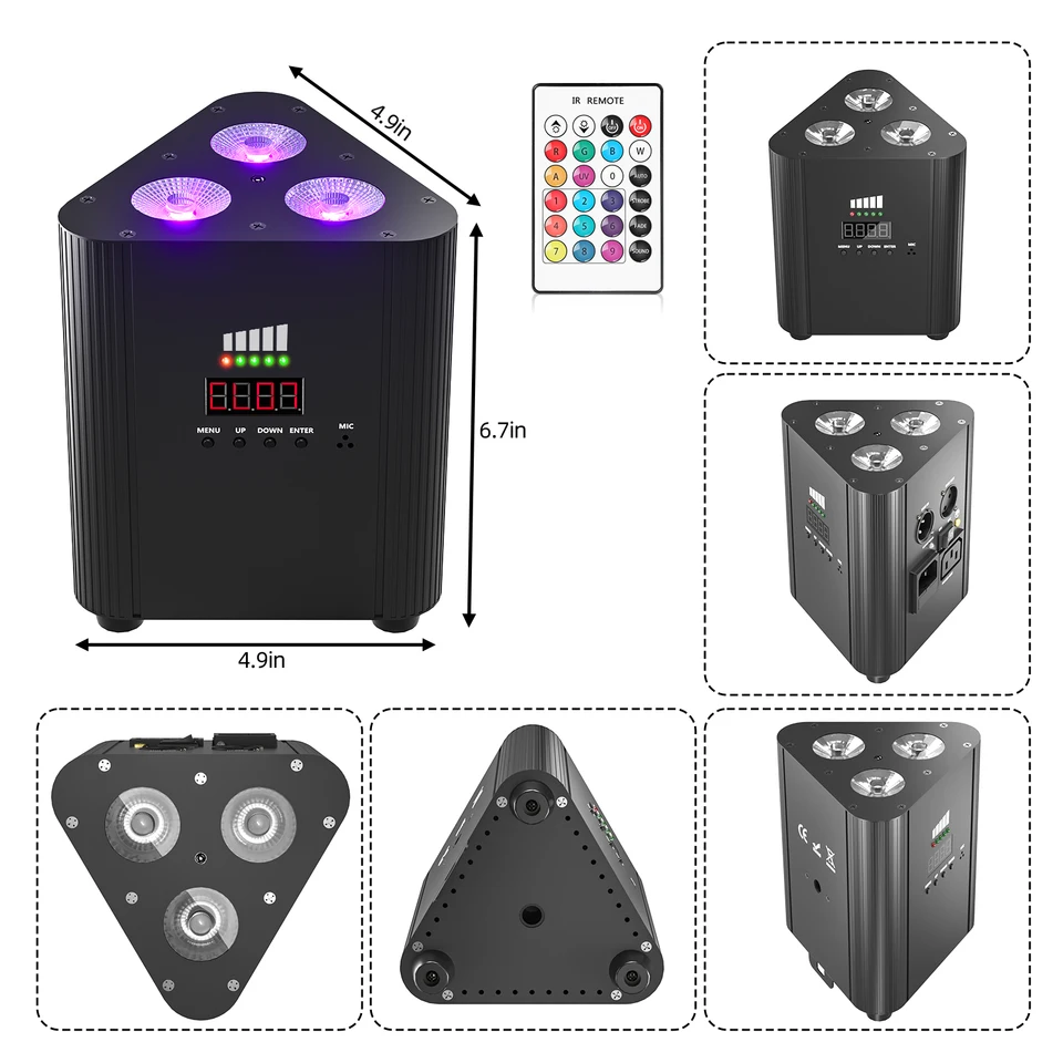 RGBW LED Battery Par Lights for Events