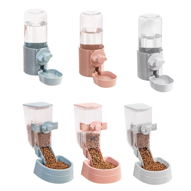 

Pet Feeder Automatic Dispenser Hanging Water Fountain for Small Dogs & Cats Dropship