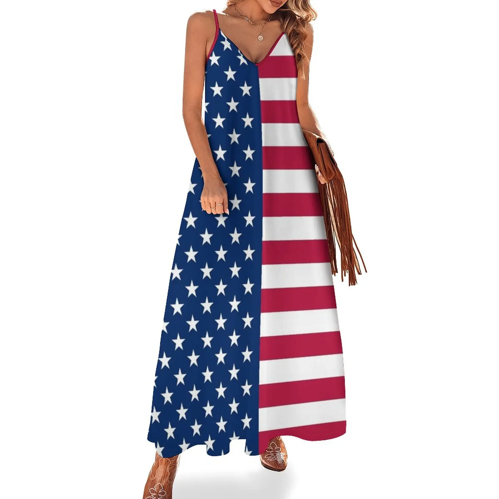 

United States Flag - USA Stars and Stripes Sleeveless Dress womens clothing Cocktail of dresses beach dresses