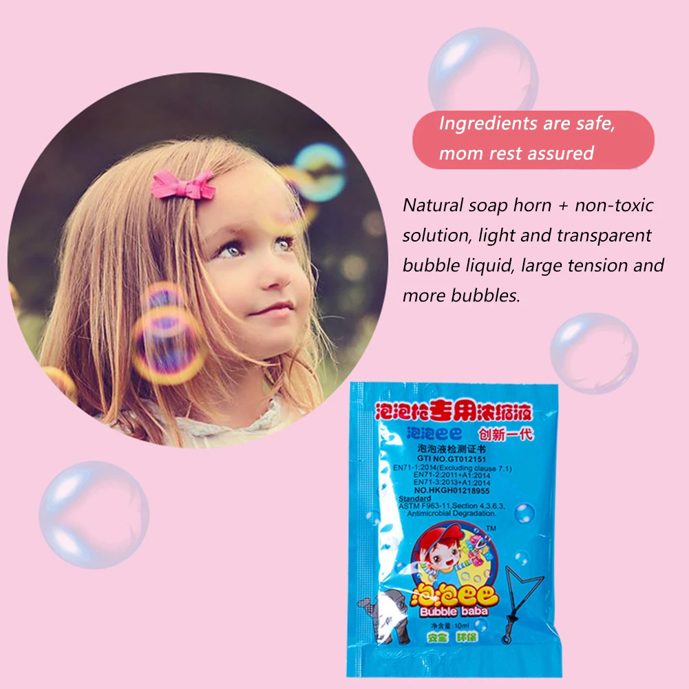 100-1500ML Concentrate Bubbles Liquid Soap Water Bubble Gun Soap Water Refills Bubble Solution Automatic Bubble Gun Accessories 4