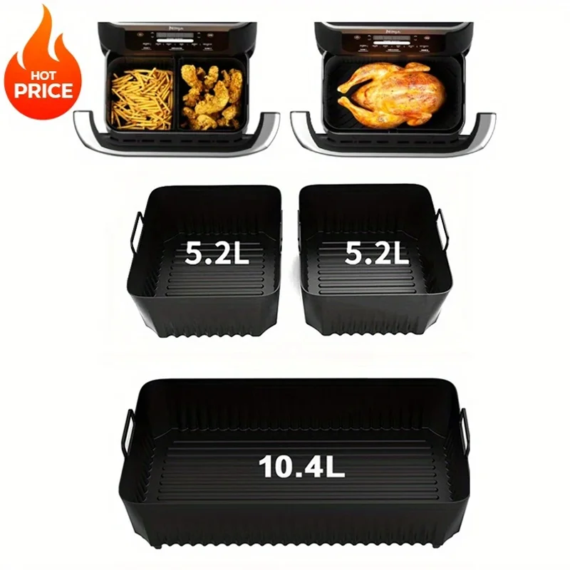 Silicone Non-Stick Heat Resistant Air Fryer Liner - Easy to Clean Cooking Accessory