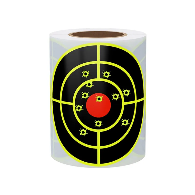 Target Stickers 3 inch Reactive Targets for Shooting with Fluorescent Yellow Impact, Shooting Targets for BB Pellet Airsoft Guns