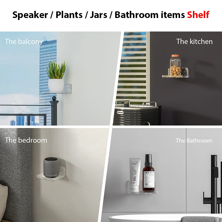 Kitchen Sonos Shelves Wall Shelf For Bedroom Kitchen Bathroom Mini Speaker  Stand Without