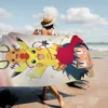 bilibili Cute P-Pokemon P-Pikachu Towel Microfiber Beach Towel Absorbent Quick Soft Yoga Swimming Resort Mountain Climbing Towel 1