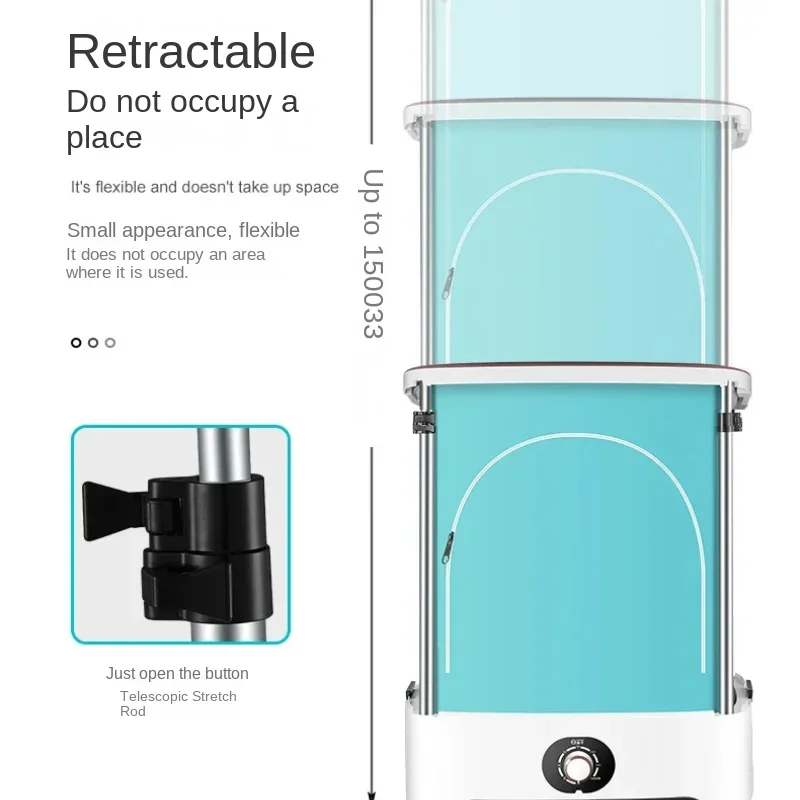 DK71: Foldable Electric Clothes Dryer, Portable QuickDry Rack for Compact Laundry, Ideal for Dorms, Apartments, Small Spaces 4