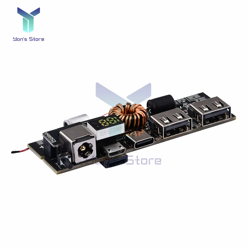 

65W/100W QC3.0 PD 2.0 3.0 Mobile Power Bank PPS Fast Charge Module Micro/Type-C USB 18650 Charging Module Temperature Protection