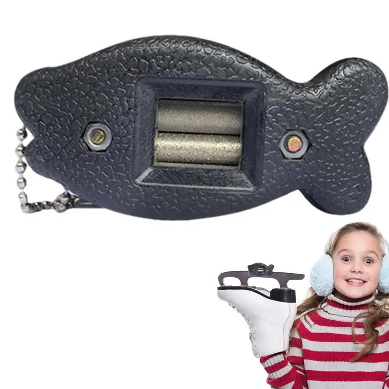 

Hockey Skate Sharpener Portable Fish Style Ice Skate Sharpener Sand Stone Ice Skates Blade Grinder Accessories Tool For Figure