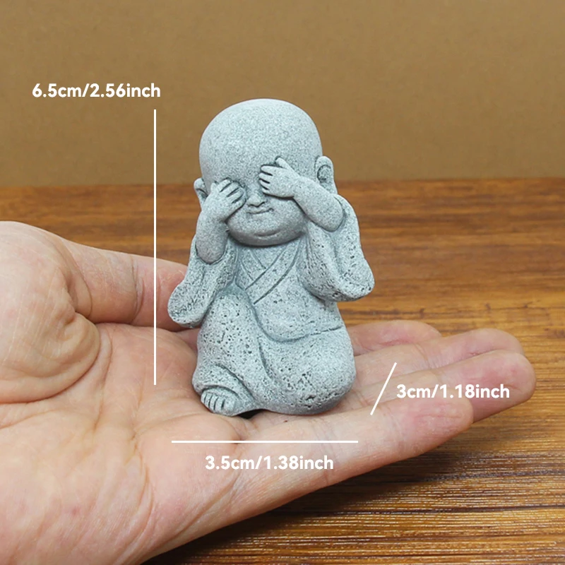Tranquil Meditation Buddha Stone Statue for Zen Garden and Home Decor
