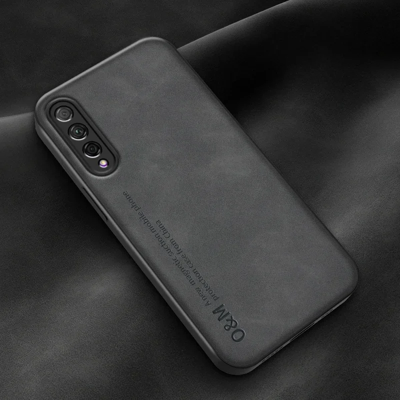 Premium Magnetic Leather Phone Case with Silicone Lining