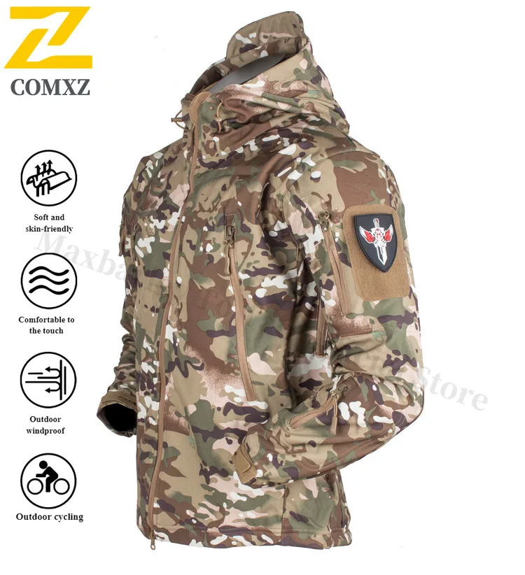 Colorful Softshell Jacket Men Women Fleece Lined Windproof Waterproof Breathable Winter Hiking Shark Skin Outdoor Thermal Coat