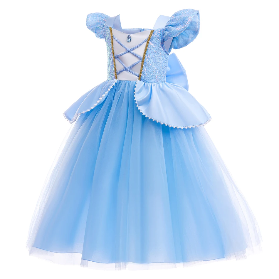 Girl Cinderella Princess Dress Kids Sequin Fluffy Ball Gown Carnival  Birthday Party Clothing Princess Cosplay Costume2-10Y - AliExpress 1501