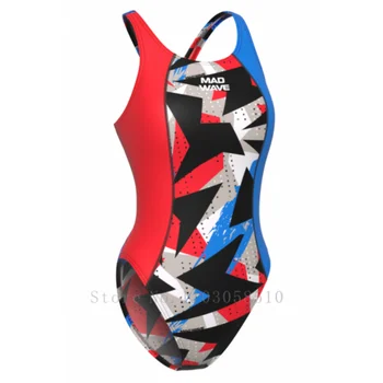 mad wave sport One Piece Swimsuit Women New 2020 Competition Swimwear Patchwork Racing Triathlon Swimming Suit for Women