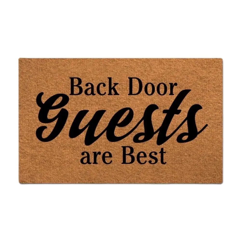 Back Door Guests Are Best Doormat Outdoor Porch Patio Front Floor