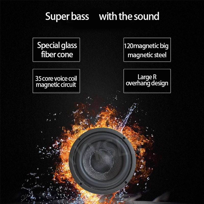 80W 6.5 Inch Subwoofer Speaker Unit Home Theater Car Audio Modification and Upgrade High Power HIFI Woofer LoudSpeaker woofer speaker speaker driver unit